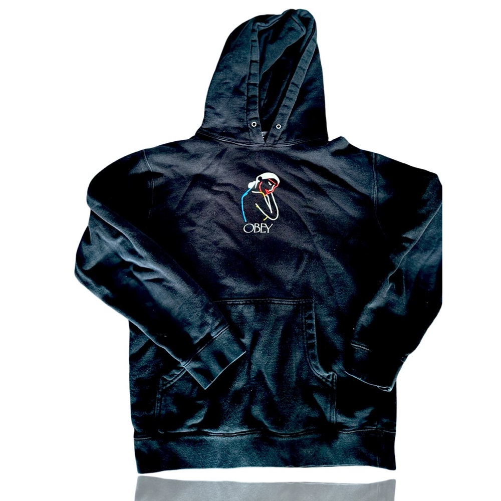 OBEY: Vintage Hoodie: Heavy Wear: Adult Unisex Small: Streetwear